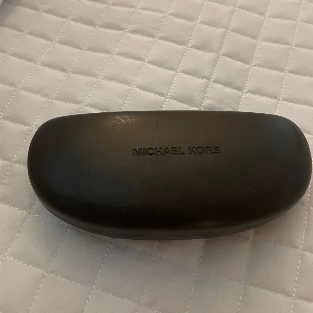 Black Michael Kors hard shell eyeglass case